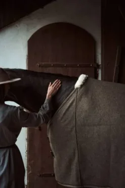 100% undyed natural sheep wool rug PURE by EQUITECT.