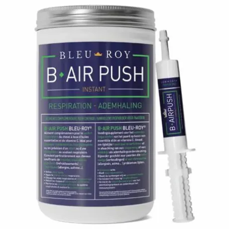 B-Air Push, complément pour le confort respiratoire du cheval de chez Bleu Roy