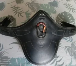 Bavette cuir noir grainé Luxe TdeT 115cm