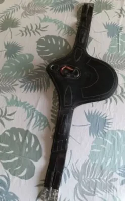 Bavette cuir noir grainé Luxe TdeT 115cm