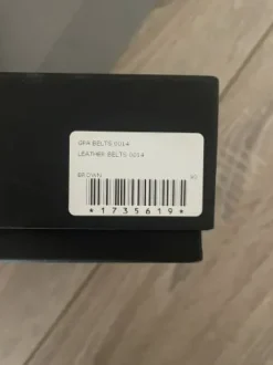 Belle ceinture GPA, marron effet brossé, neuve