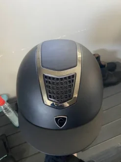 Bombe équitation Equithème Noir / Argent