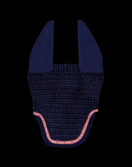 Bonnet anti-mouches court LEO - GEM - Bande corail fluo