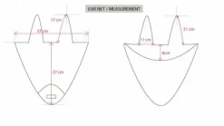 Bonnet anti-mouches Equestrian Stockholm - CHAMPAGNE