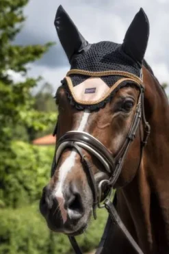 Bonnet anti-mouches Equito - Black/Peach