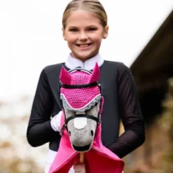 Bonnet anti-mouches hobby horse - QHP - polyester et coton