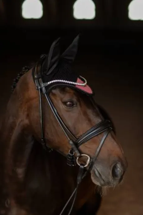 Bonnet anti-mouches Soft Rouge - Equestrian Stockholm