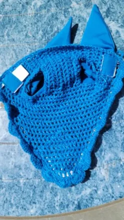 Bonnet bleu Equithème taille cheval