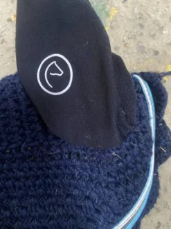 Bonnet bleu marine equitheme taille poney