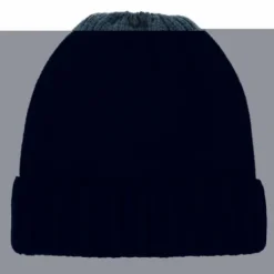 Bonnet doublé Teddie Petrol Blue - QHP - Ouverture pour cheveux