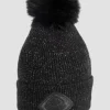 Bonnet Equiline Lurex et pompom