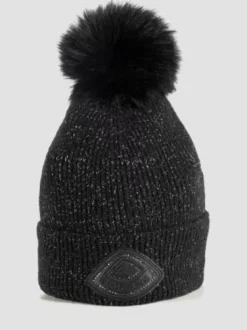 Bonnet Equiline Lurex et pompom