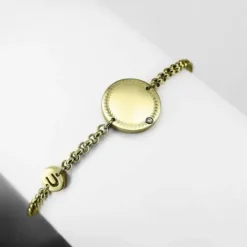 Bracelet avec médaille personnalisée - Ponytail & Co