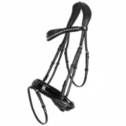 Bridon anatomique Skye - QHP - Cuir avec paillettes