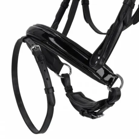 Bridon anatomique sunset vernis - QHP - Cuir verni