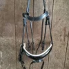 Bridon Dyon dressage vernis et blanc taille cob