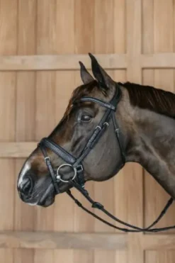 Bridon muserolle pull back tressée - Dy'on