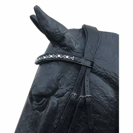 Bridon Rebelle avec muserolle combinée large et vernie - Jmr Pro