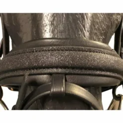 Bridon Shiny avec frontal et muserolle en crystal fabric - JMR PRO