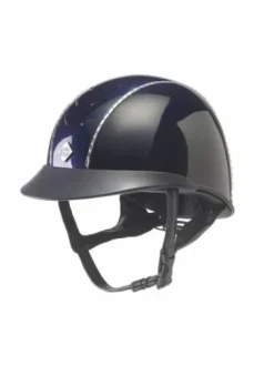 Casque Charles Owen Ayrbrush Reflection Visière Large Marine Brillant