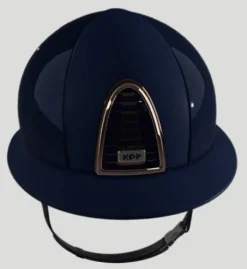 Casque CROMO 2.0 Polish Bleu Rose Gold visière POLO - KEP ITALIA