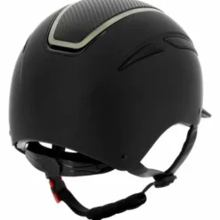 Casque d'équitation Agris noir chrome carbone - Equi-thème