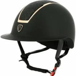 Casque Equi-Thème Glint Mat Noir et Rose Gold