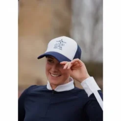 Casquette style trucker bicolore - JU & PA - Broderie glitter