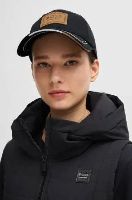 Casquette vintage patch cuir - Boss equestrian