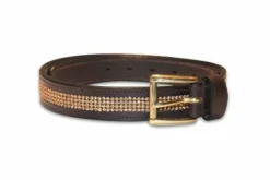 Ceinture en cuir avec strass Swarovski HFI