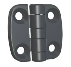 Charnière acier noire 60x60 axe inox