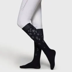 Chaussettes d'équitation balzane flower ss 25 - Samshield - Légères et respirant