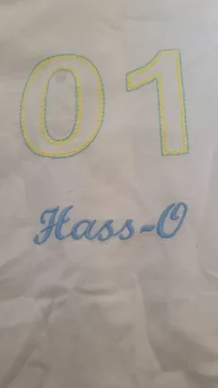 Chemise blanche manche longue avec dessin taille L