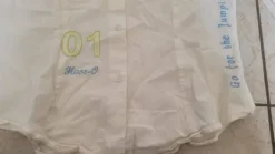 Chemise blanche manche longue avec dessin taille L