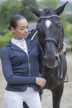 Chemise de concours à manches longues ROSE GOLD - Cavalliera - Tissu respirant