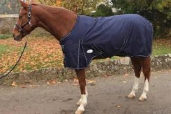 Couverture shetland imperméable 600 deniers et 200 gr bleu marine - JMR