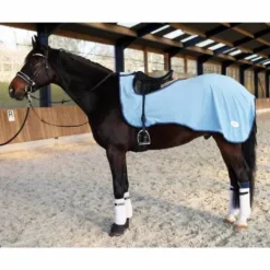 Couvre-reins polaire séchant bleu ciel - JMR