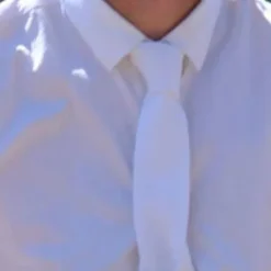 Cravate de concours blanche enfant - Jump'in