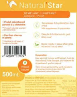 Démêlant lustrant Natural'Star - Natural'Innov