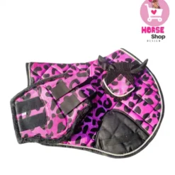 Ensemble Tapis Poney Léopard Rose & Noir – Confort e