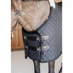 Extension de poitrail matelassé mouton vegan en noir - Kentucky