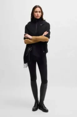 Foulard Logo Noir - Boss Equestrian - Tricot doux