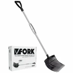 Fourche à copeaux PVC avec manche téléscopique