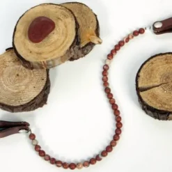 Frontal jaspe rouge - Horse Remedy - Cuir en V