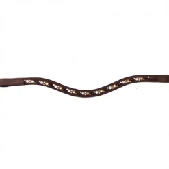 Frontal Raffinée en cuir avec strass - Jmr Pro