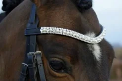 Frontal strass argent et perles - Autre Marque