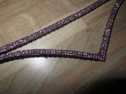 Frontal strass rose triangle