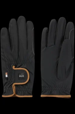 Gants d'équitation Nybrid Noir - Boss Equestrian