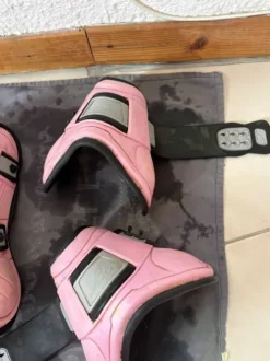 Guêtres + Protège-boulets HEXA rose – matière imperméab