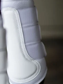 Guêtres de dressage Classic mesh Blanc Rose Gold - Equestrian Stockholm